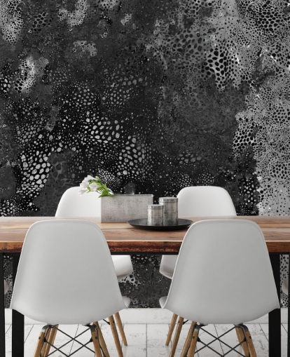 peinture murale abstraite noire et grise appelée Snake Granite Dreamscape de Giulio Iurissevich pour les salles de bain et les cuisines peinture murale abstraite noire et grise appelée Snake Granite Dreamscape de Giulio Iurissevich pour les salles de bain et les cuisines