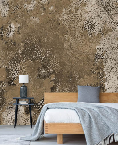 mural abstracto personalizado marrón llamado Snake Natural Terra de Giulio Iurissevich mural abstracto personalizado marrón llamado Snake Natural Terra de Giulio Iurissevich