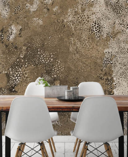 brown custom abstract mural called Snake Natural Terra by Giulio Iurissevich brown custom abstract mural called Snake Natural Terra by Giulio Iurissevich