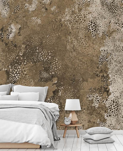 murale astratto personalizzato marrone chiamato Snake Natural Terra di Giulio Iurissevich murale astratto personalizzato marrone chiamato Snake Natural Terra di Giulio Iurissevich