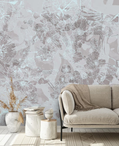 light customizable abstract mural called Tranquil Garden Birds by Giulio Iurissevich light customizable abstract mural called Tranquil Garden Birds by Giulio Iurissevich