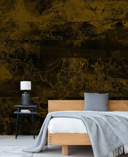 customisable brown abstract mural called Ultra by Giulio Iurissevich for moody interiors customisable brown abstract mural called Ultra by Giulio Iurissevich for moody interiors
