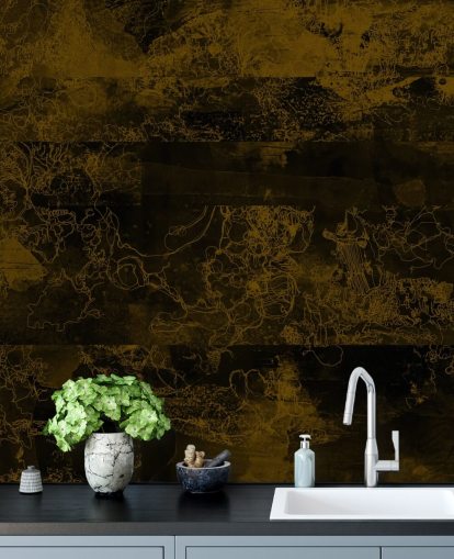 customisable brown abstract mural called Ultra by Giulio Iurissevich for moody interiors customisable brown abstract mural called Ultra by Giulio Iurissevich for moody interiors