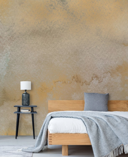 kultainen ja harmaa muokattava abstrakti seinämaalaus nimeltä Golden Horizon Mist, kirjoittanut Bilge Paksoylu kultainen ja harmaa muokattava abstrakti seinämaalaus nimeltä Golden Horizon Mist, kirjoittanut Bilge Paksoylu