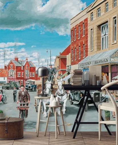 viejo fondo de pantalla de street view de 1930