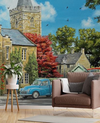 At The Vicarage Village Wallpaper