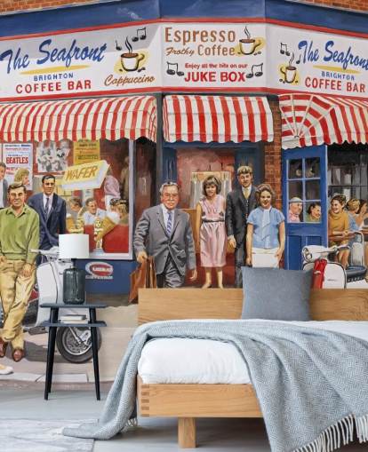 Descargar el fondo de pantalla old fashioned cafe in Brighton