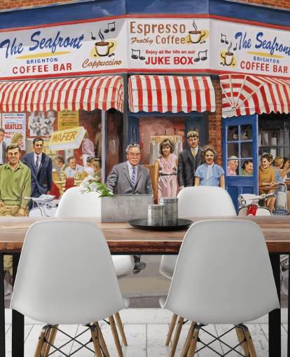 old fashioned cafe in Brighton wallpaper old fashioned cafe in Brighton wallpaper