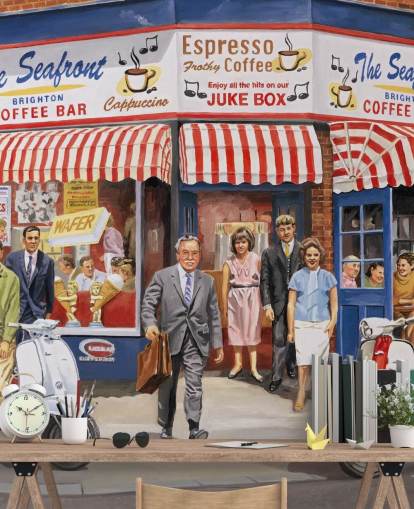 Descargar el fondo de pantalla old fashioned cafe in Brighton