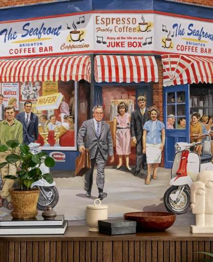 Descargar el fondo de pantalla old fashioned cafe in Brighton