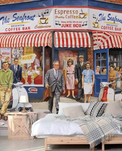 old fashioned cafe in Brighton wallpaper old fashioned cafe in Brighton wallpaper