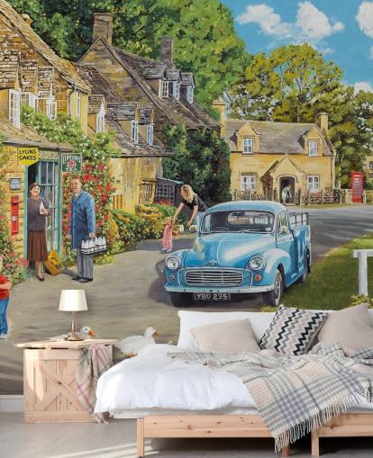 village by a brook wallpaper village by a brook wallpaper