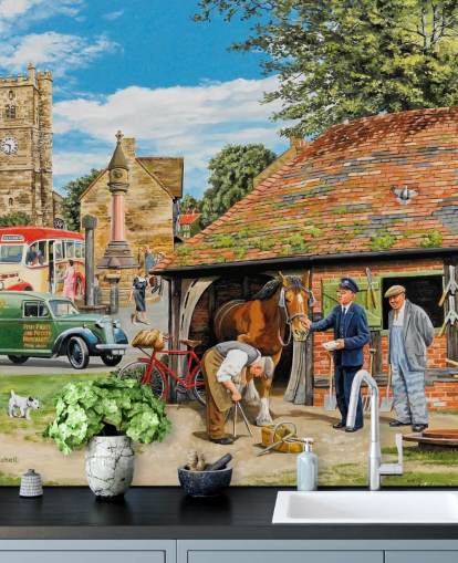 Letters for the Blacksmith Wall Mural 