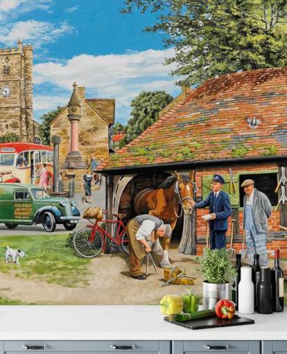 Letters for the Blacksmith Wall Mural Letters for the Blacksmith Wall Mural