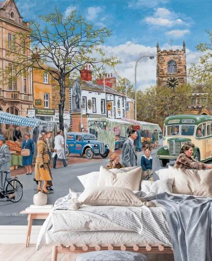 gamle markedet byen tapet gamle markedet byen tapet