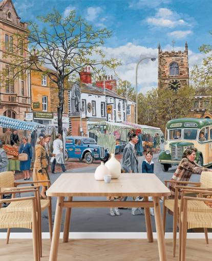 old market town wallpaper