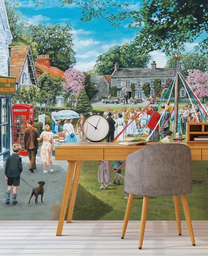 May Day Wall Mural May Day Wall Mural