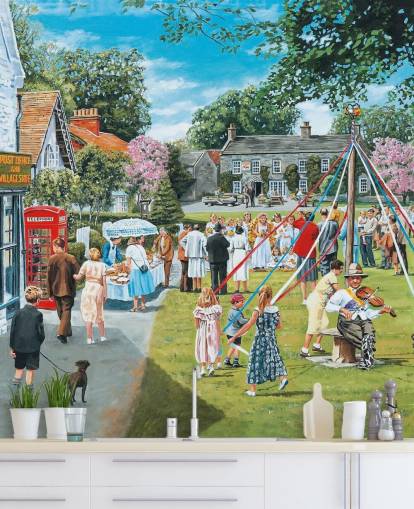 May Day Wall Mural May Day Wall Mural