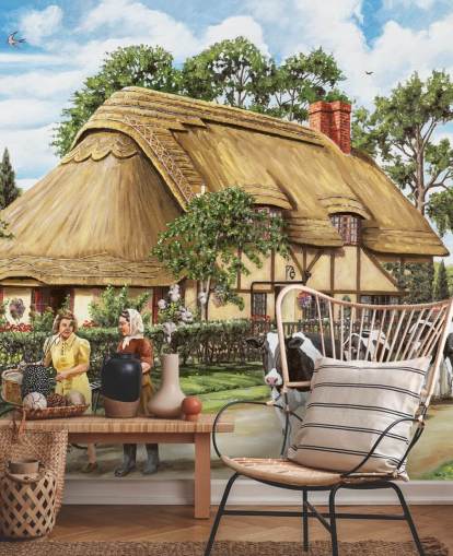 fond d'écran chaumière fond d'écran chaumière