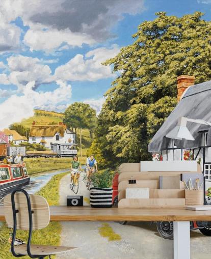 Parcel For Canal Cottage Wall Mural