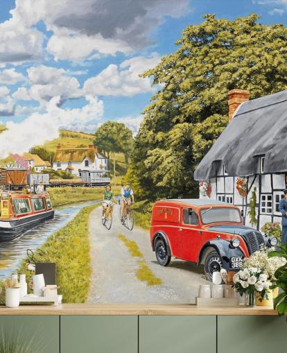 Parcel For Canal Cottage Wall Mural