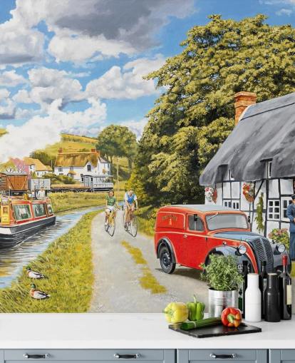 Parcel For Canal Cottage Wall Mural Parcel For Canal Cottage Wall Mural