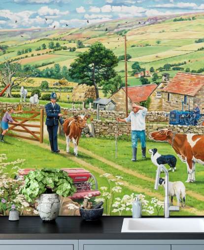 Farm aus der Vergangenheit und Polizist Tapete Farm aus der Vergangenheit und Polizist Tapete