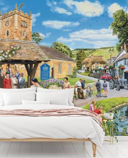 church village wallpaper