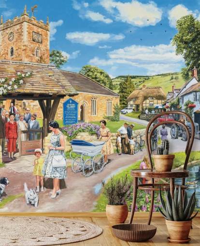 church village wallpaper