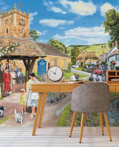 church village wallpaper