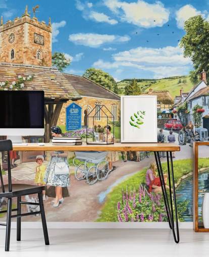 church village wallpaper