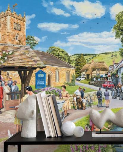 church village wallpaper