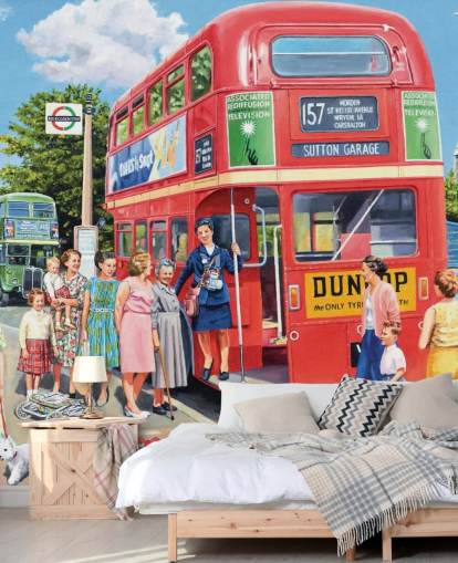 old fashioned red double decker bus wallpaper old fashioned red double decker bus wallpaper