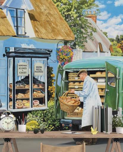 Village Baker consegna carta da parati pane