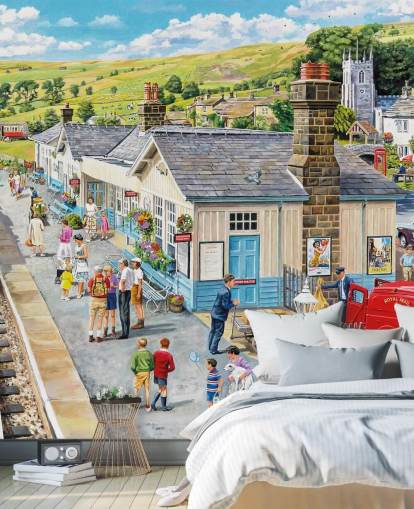 Papel de parede para celular gratis Steam Train Station