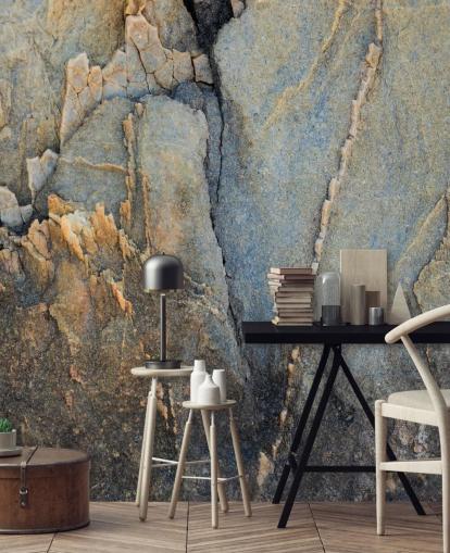 custom grey rock mural called Ancient Crossing by Petra Meikle de Vlas custom grey rock mural called Ancient Crossing by Petra Meikle de Vlas