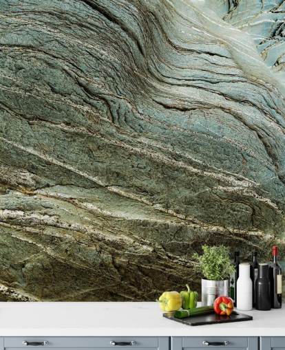 tilpasset veggmaleri med bergeffekt kalt Bedrock Echo av Petra Meikle de Vlas tilpasset veggmaleri med bergeffekt kalt Bedrock Echo av Petra Meikle de Vlas