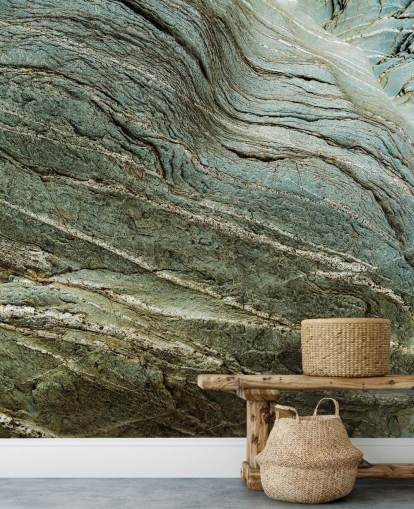 tilpasset veggmaleri med bergeffekt kalt Bedrock Echo av Petra Meikle de Vlas tilpasset veggmaleri med bergeffekt kalt Bedrock Echo av Petra Meikle de Vlas