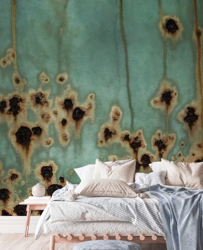 customisable metal effect mural called Descent II by Petra Meikle de Vlas