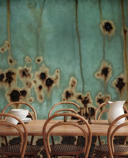 customisable metal effect mural called Descent II by Petra Meikle de Vlas