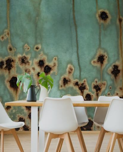 customisable metal effect mural called Descent II by Petra Meikle de Vlas