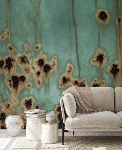 customizable metal effect mural called Descent II by Petra Meikle de Vlas