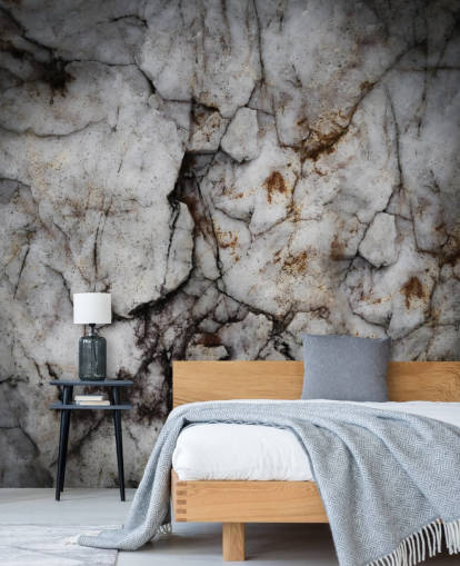 custom cracked stone mural called Earth Hush by Petra Meikle de Vlas
