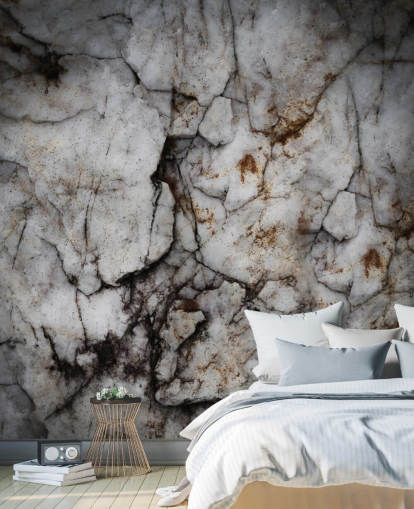 custom cracked stone mural called Earth Hush by Petra Meikle de Vlas