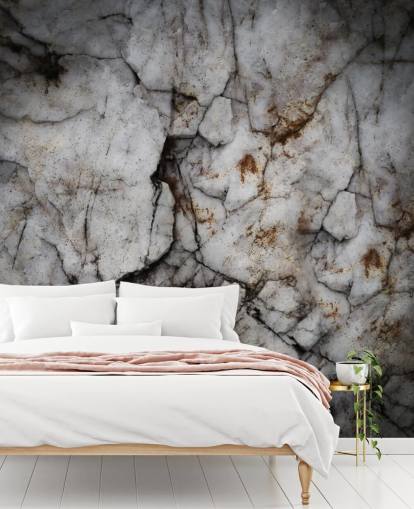 custom cracked stone mural called Earth Hush by Petra Meikle de Vlas