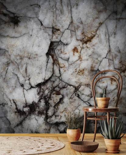 custom cracked stone mural called Earth Hush by Petra Meikle de Vlas