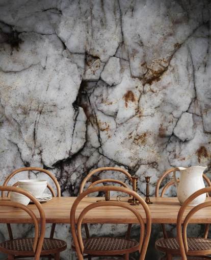 custom cracked stone mural called Earth Hush by Petra Meikle de Vlas