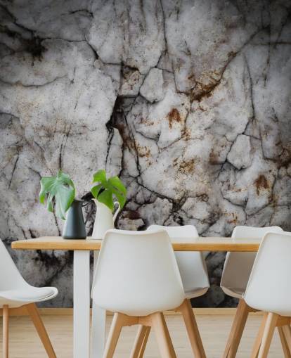 custom cracked stone mural called Earth Hush by Petra Meikle de Vlas
