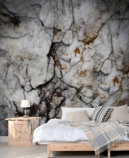 custom cracked stone mural called Earth Hush by Petra Meikle de Vlas