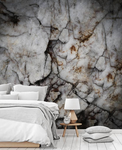 mural de piedra agrietada personalizado llamado Earth Hush de Petra Meikle de Vlas